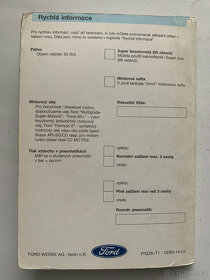 Ford Escort - návod k obsluze v češtině - vyd. 1993 - 5