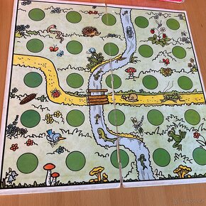 Retro hra- Smolíček pacholíček ( dřevěné kytky) - 5