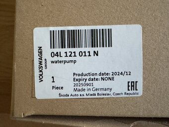 Rozvodová sada + vodní pumpa Škoda,Seal,Audi,VW - 5