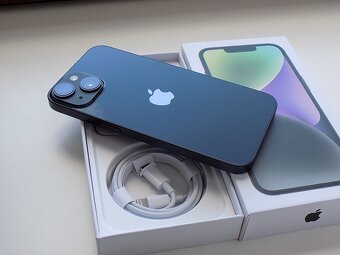 APPLE iPhone 14 256GB Black - ZÁRUKA - TOP STAV - 5