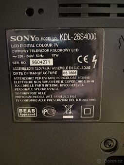 TV zn.Sony + set top box zn.Emos - 5