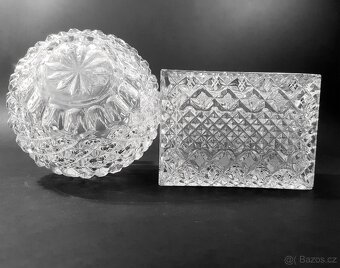 Váza a popelník / lisované sklo - 5