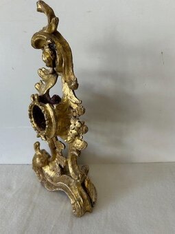 Barokní dřevěný stojánek na kapesní hodinky - originál - 5