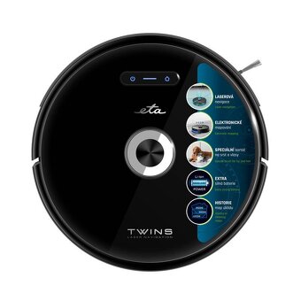 Robotický vysavač ETA Twins 6240 90000 černý - 5
