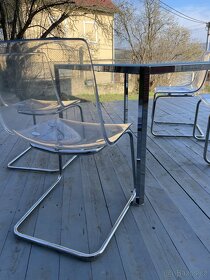 Jídelní skleněný stůl a 4 židle - 5
