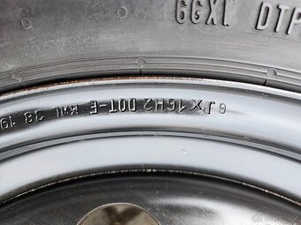 5x100 16 6J ET35 plechové disky vč. zim.pneu 205 60 16 - 5