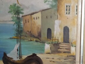 Obraz 38 x 36 olejomalba / na kartonu - 5