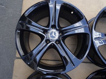 Alu disky černé Mercedes 18", 5x112, ET 43, šíře 8J - 5