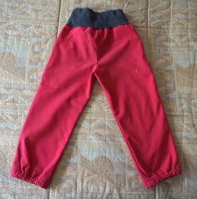 Dívčí růžové softshellové kalhoty zn.UNUO v.98/104 - 5