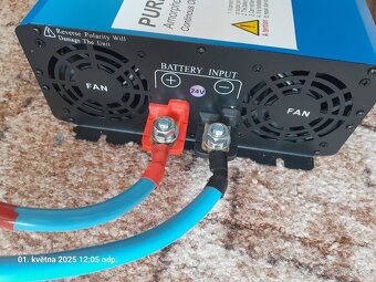 Prodám nový sinusový měnič napětí 24/230V 3300/8000W - 5