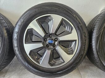 ‼️Alu disky SUBARU 17" +☀️letné pneu 225/60 R17 + TPMS - 5