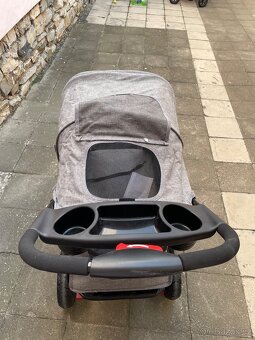 Kočár pro psa PawHut Quido černá + šedá - 5