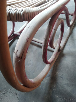 Starožitné houpací křeslo z ohýbaného dřeva - 5