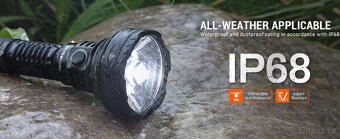 svítilna WURKKOS TD01 USB 2200 L, LED, 5000 mAh, 1035m - 5