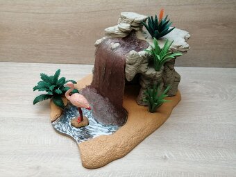Schleich 42258 vodní laguna + 42257 vodopád (výborný stav) - 5