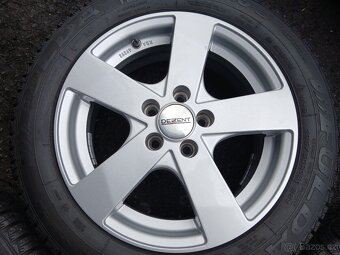 Prodám sadu ALU kol Dezent 185/60R15 zimní - 5