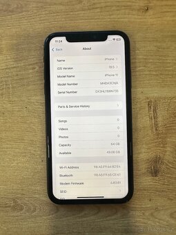 iPhone 11 Black 64GB 86% Baterie - 5