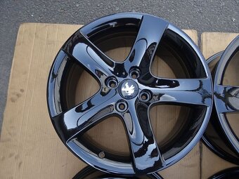 Alu disky černé origo Peugeot, 17", 4x108, ET 32, šíře 7,5J - 5