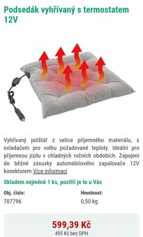 Vyhřívaný podsesák do auta - 5