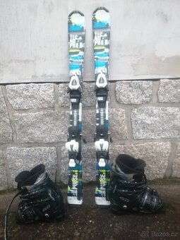 lyže 110 + lyžáky 23 - 5