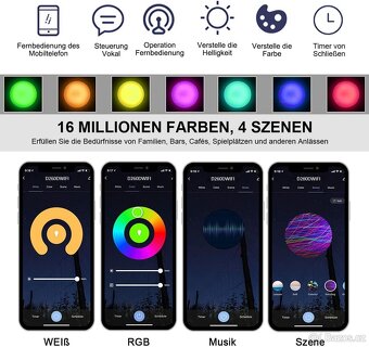 Chytré LED stropní svítidlo Extrastar - 6500K - 5