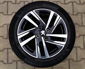 Alu kola originál Peugeot 208 4x108 R16 KRÁSNÁ SADA - 5