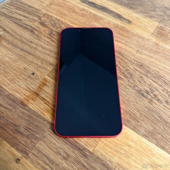 iPhone 14 128GB červený, pěkný stav, 12 měsíců záruka - 5