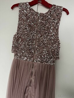 Společenské/plesové šaty - velikost 34 - 5