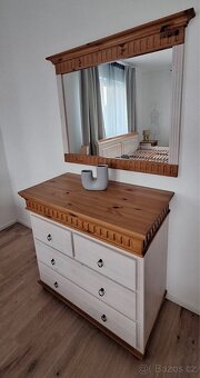 Kompletní Ložnice masivní dřevo s komodou - 5