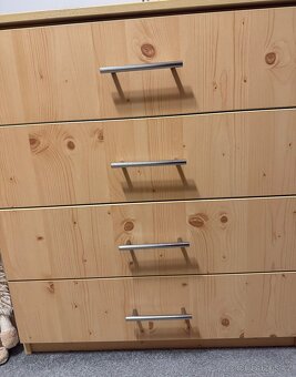 Komoda z běleného dubu - 5