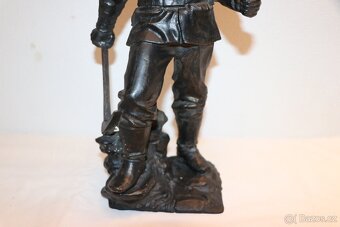 Horník havíř doly uhlí těžba socha soška (525J) - 5