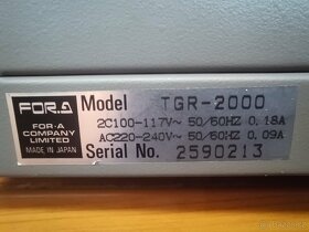 FOR.A / TGR200 time code generator reader, čtečka generátoru - 5