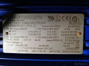 Predám novú šnekovú prevodovku s el.motorom 4kW - 5