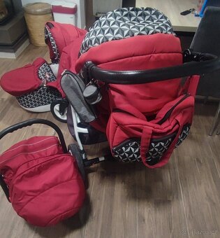 Kombinovaný kočárek 3v1 (vajíčko, hluboký, golf) - 5