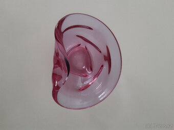 Nádherná menší miska z hutního skla, autor Miloslav Klinger - 5