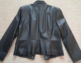 Černá dámská kožená bunda NEXT velikost 42 - 5