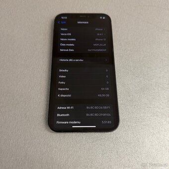 iPhone 12 64GB, pěkný stav, 12 měsíců záruka - 5