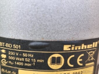 Prodám stolní vrtačku EINHELL BT-BD 501 -500 W. - 5
