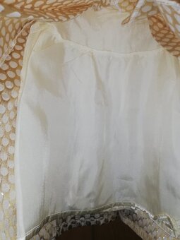 Zlaté sváteční šatičky vel.86 - 5