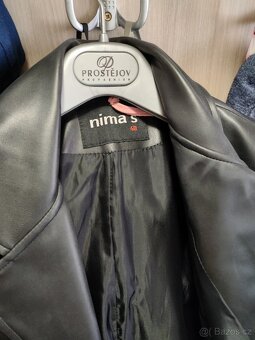 Dámský koženkový kabát vel.40 - 5