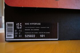 Nové basketbalové boty Nike Zoom Hyperfuse 2012 vel. 12,5/47 - 5