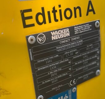 DUMPER WACKER NEUSON 1501 - 5
