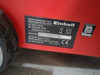 Prodám Vertikutátor elektrický GC-SA 1231/1 Einhell Classic - 5