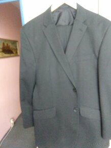 Prodám 2X pánský společenský oblek kompletní sako kalhoty - 5
