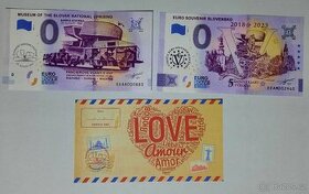 0€ / 0 euro suvenírová bankovka prítlač gold - výmena - 5