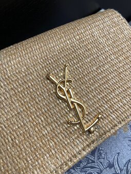 Letní slaměná crossbody kabelka YSL - 5