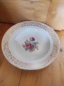 Retro polévková mísa, kulaté oválné podnosy,... - 5