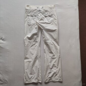Dámské letní plátěné bílé kalhoty Crazyworld v 38 - 5