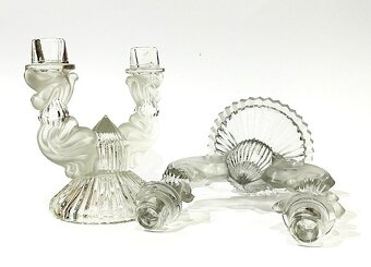 Svícny 2x / Art Deco/ Libochovice - 5