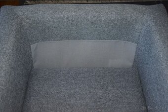 Křeslo IKEA KOARP potah Gunnared šedá, robustní a stabilní - 5